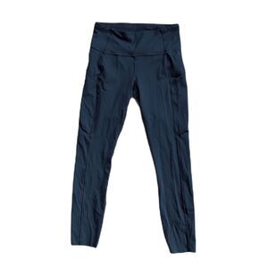 Lululemon Athletica Black Fast & Free High-Rise Leggings Pants   Women's Size 6